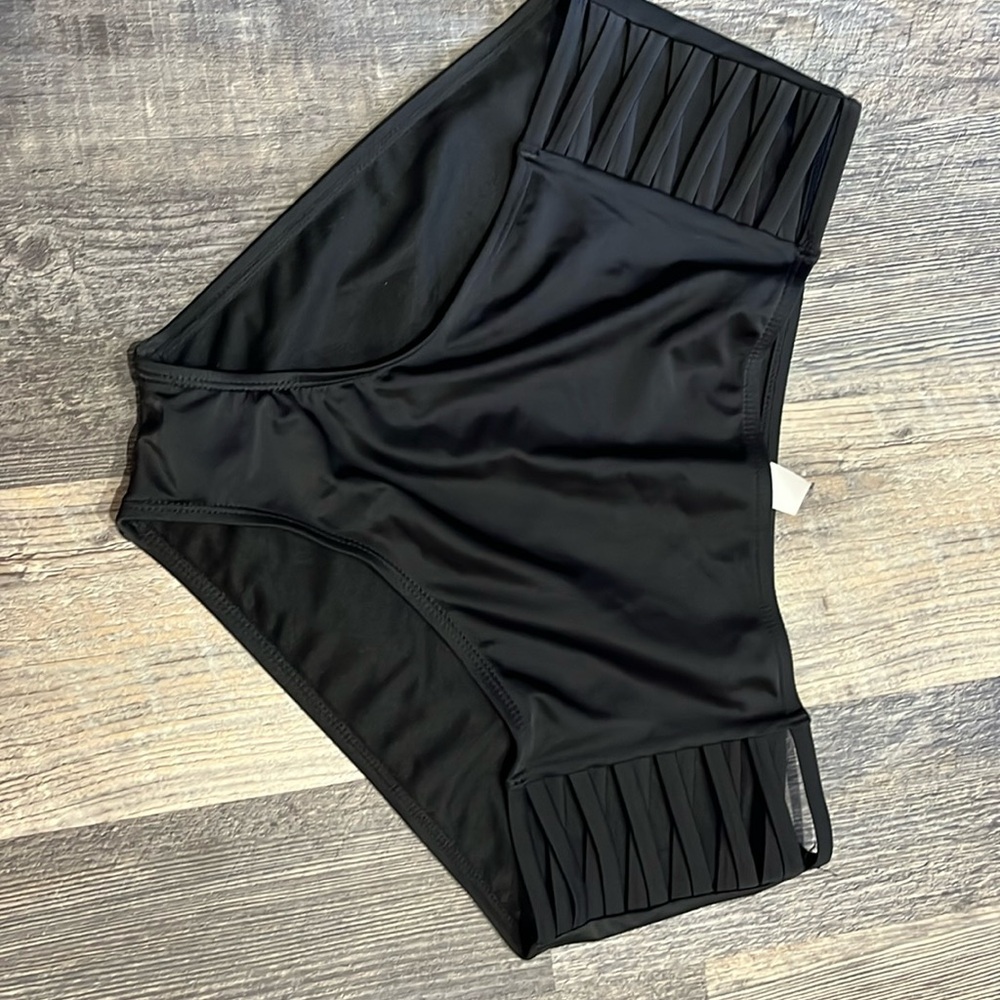NWOT Beautyin Women’s High Waisted Bikini Bottom Strapped Sides